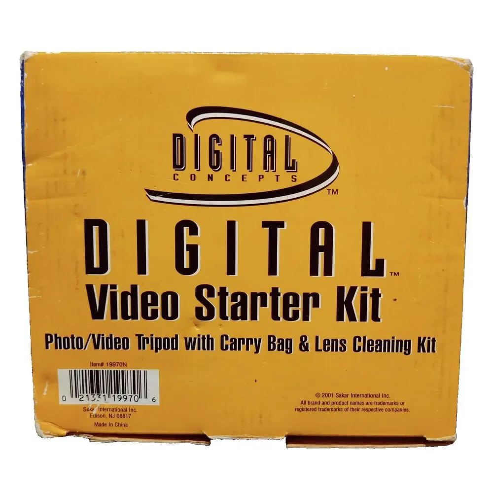 DIGITAL CONCEPTS TRIPOD VIDEO & CAMERA Starter Kit Extends to 47